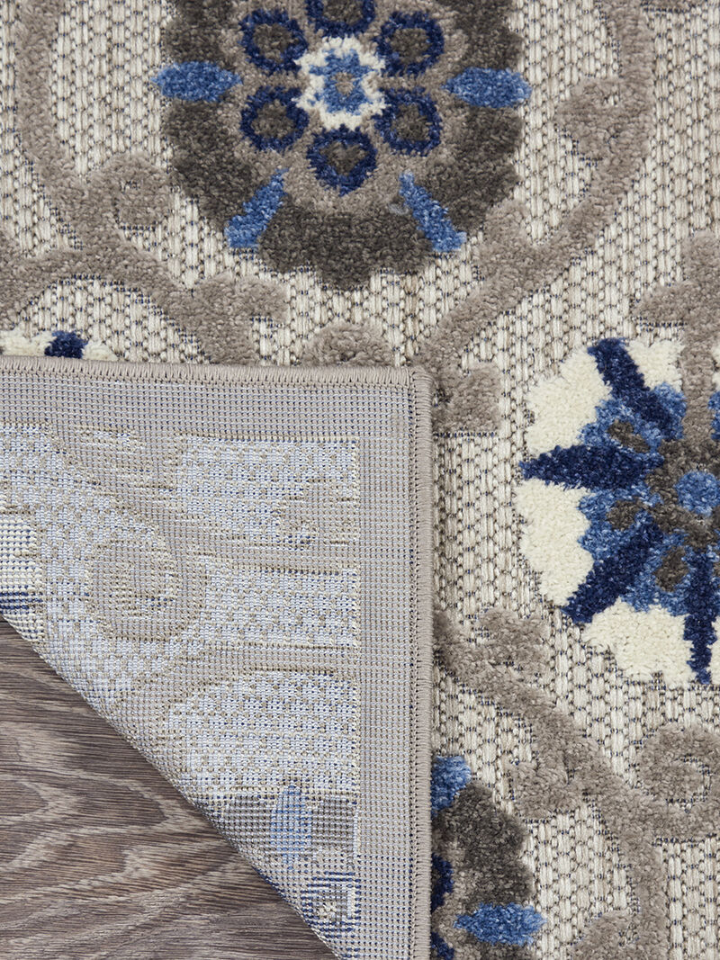 Aloha ALH19 Gray/Blue 6' x 9' Rug