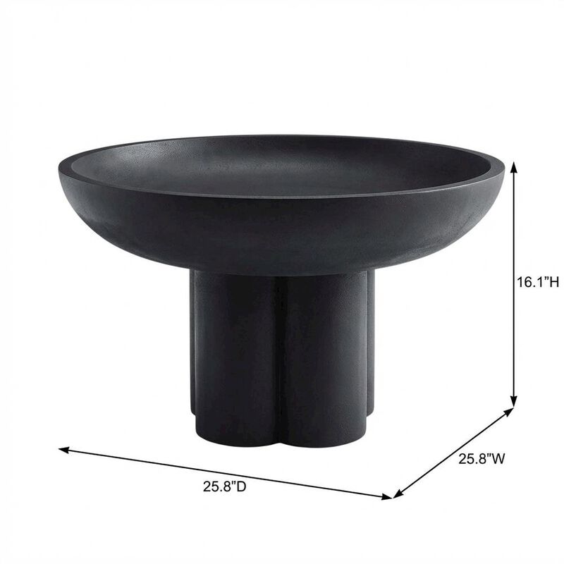 Concrete Coffee Table with Durable Round Top and Modern Design image number 2