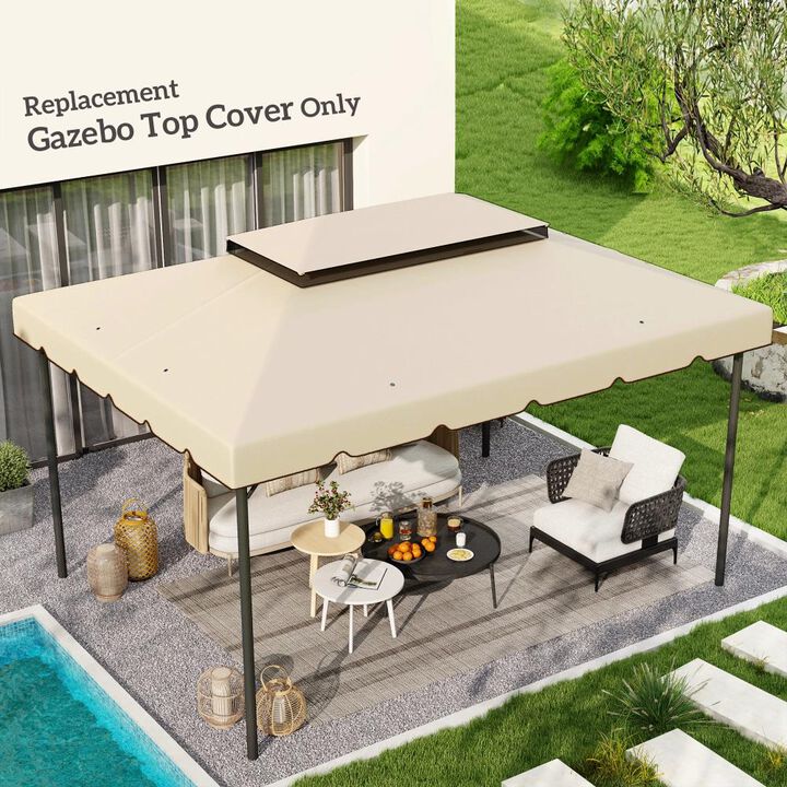 Hivvago Double Vented Roof 13' x 10' Gazebo Canopy
