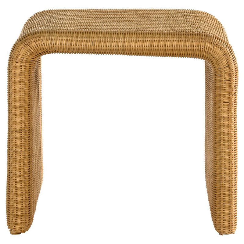 Plethoria Home Natural Square Open Base End Table