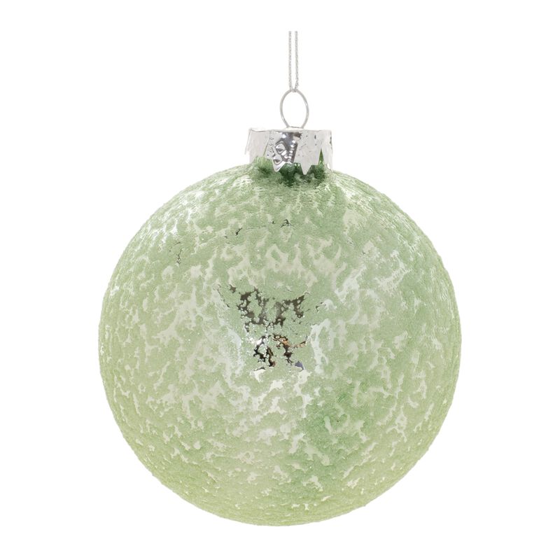 6-Pack Beaded Glass Ball Ornaments – Decorative Holiday Ornaments with Luxe Texture and Light-Reflecting Detail
