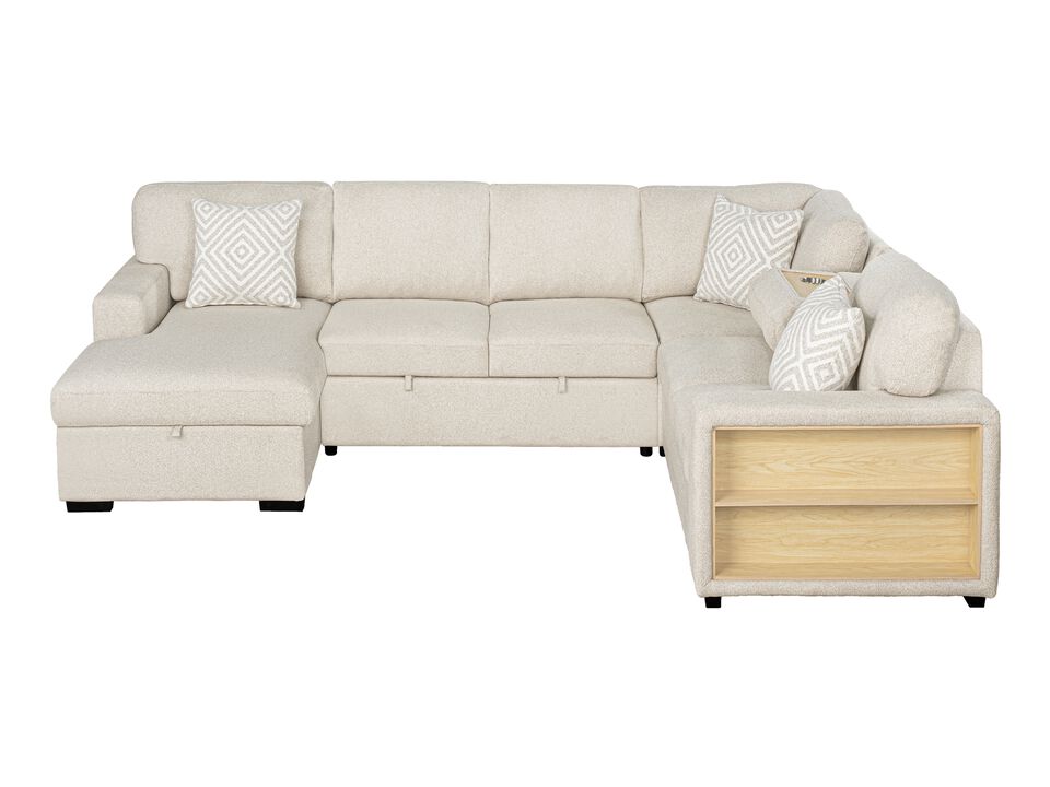 Nimbus 6pc Storage Sleeper Sectional