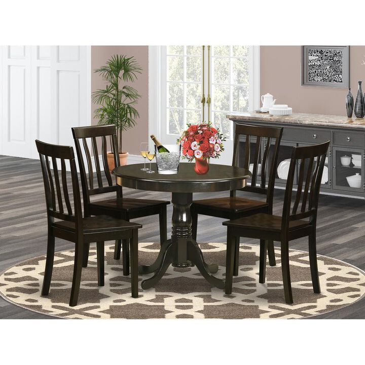 5 Pc small Kitchen Table set-breakfast nook plus 4 Dining Chairs
