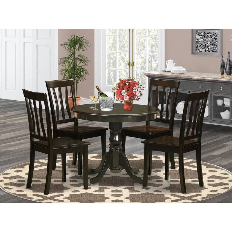5 Pc small Kitchen Table set-breakfast nook plus 4 Dining Chairs