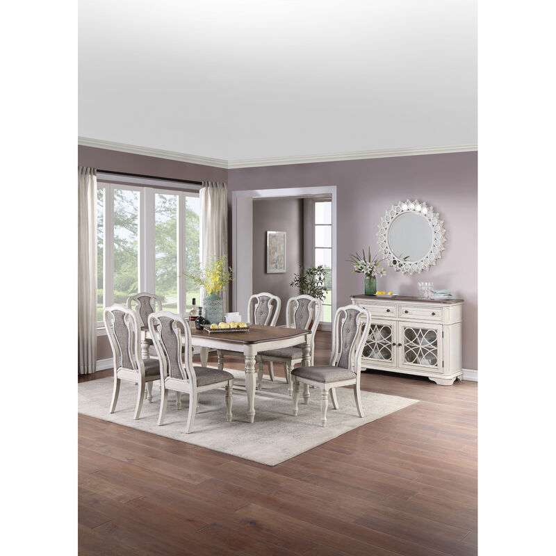 Streamdale Grey Upholstered Tufted Dining Chairs (Set of 2) image number 7