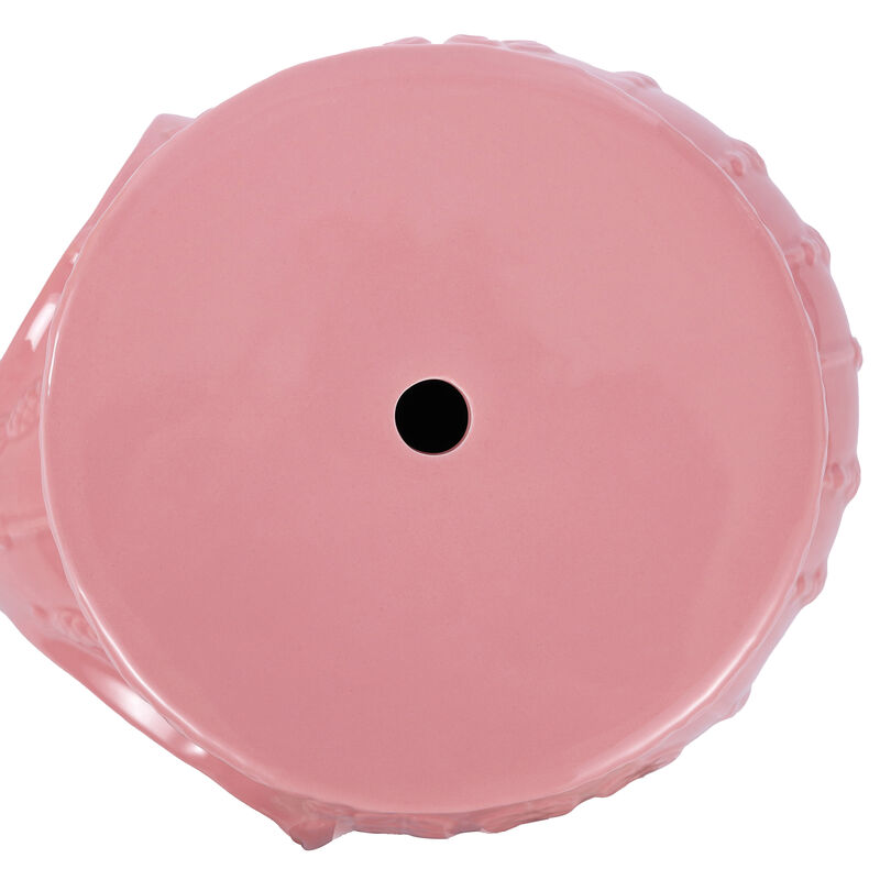 Orla Modern Bohemian Elephant Ceramic Garden Stool