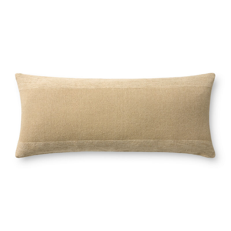 Medlock PLF0001 13'' x 35'' Olive Down Pillow by Leanne Ford x Loloi image number 0