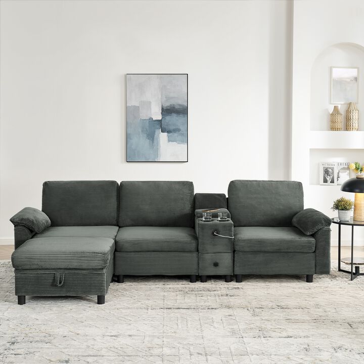 Lird Modern Modular Sectional L Sofa