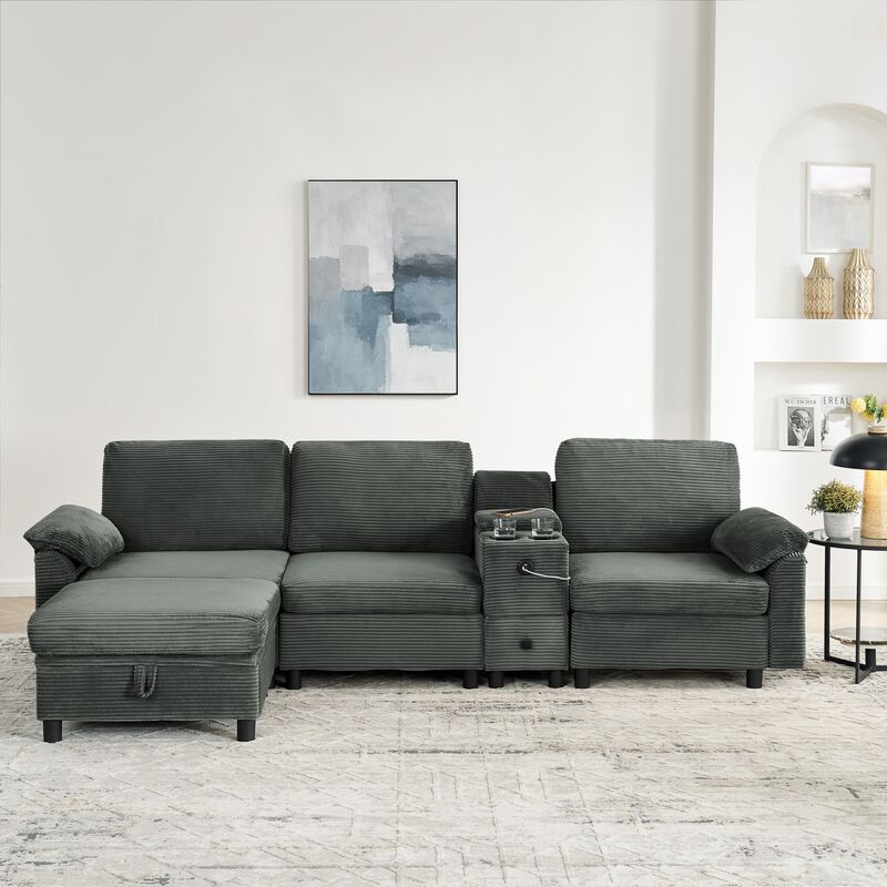 Lird Modern Modular Sectional L Sofa image number 1