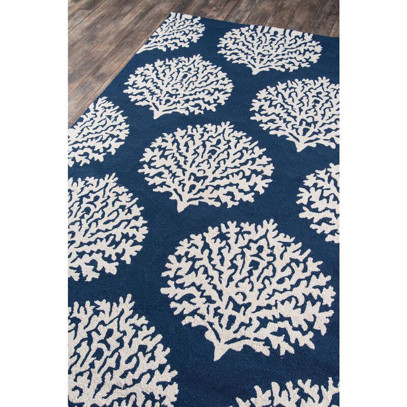 Momeni Contemporary Rectangle Area Rug, Navy, 3'9 X 5'9