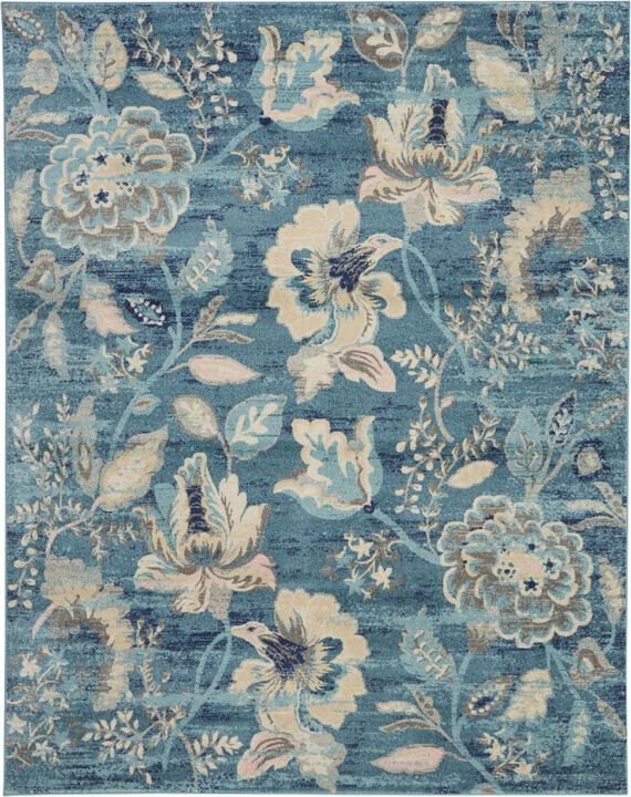 Tranquil TRA02 Turquoise 8'10" x 11'10" Rug