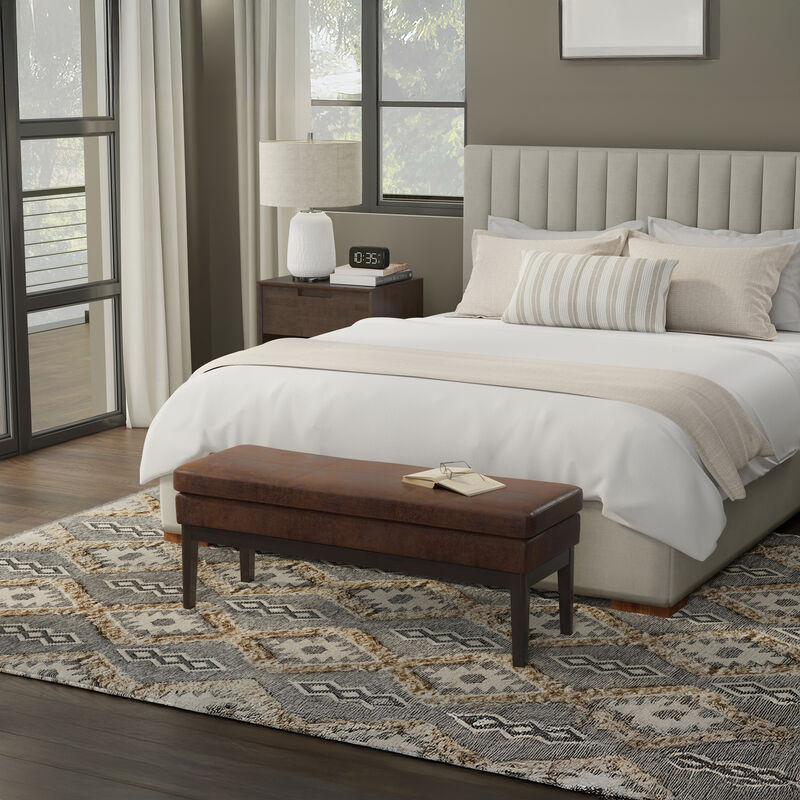 Simpli Home Carlson Ottoman Bench image number 3