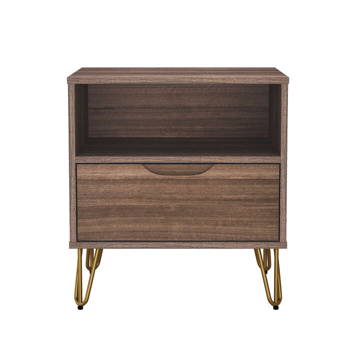 Avira Brown Nightstand