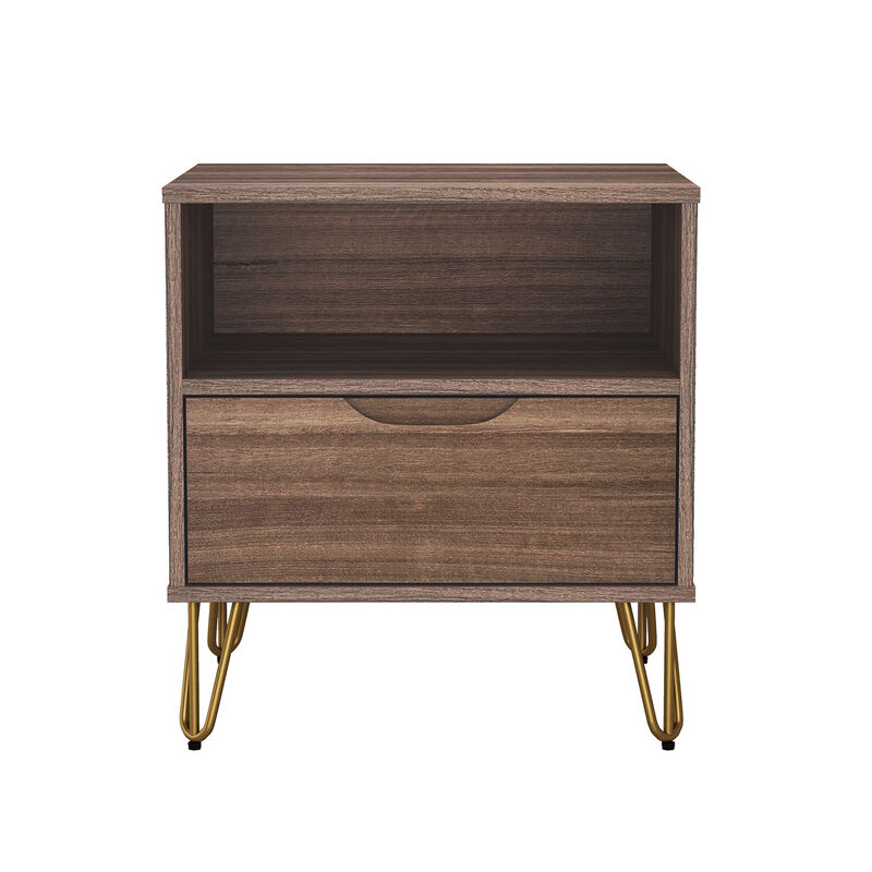 Avira Brown Nightstand image number 0