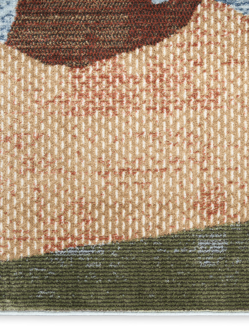 Nordic NRC18 Turquoise/Multicolor 4' x 6' Rug