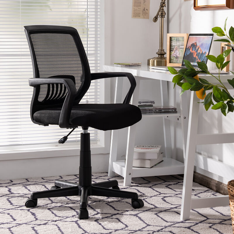 Costway Mesh Office Chair  Height Adjustable Executive Chair w/ Lumbar Support