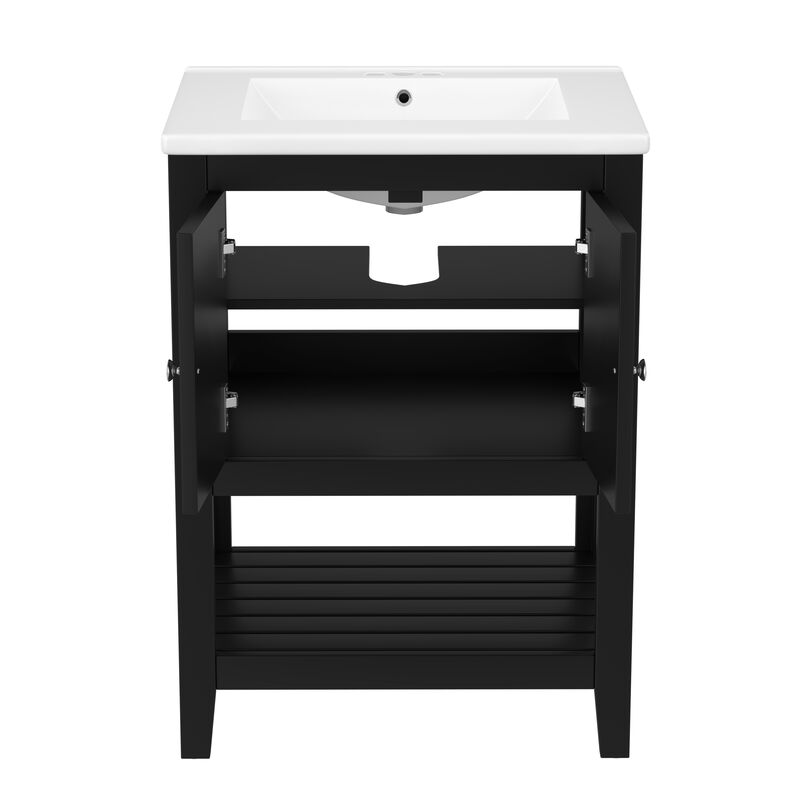 Merax Modern Sleek Bathroom Vanity with Sink