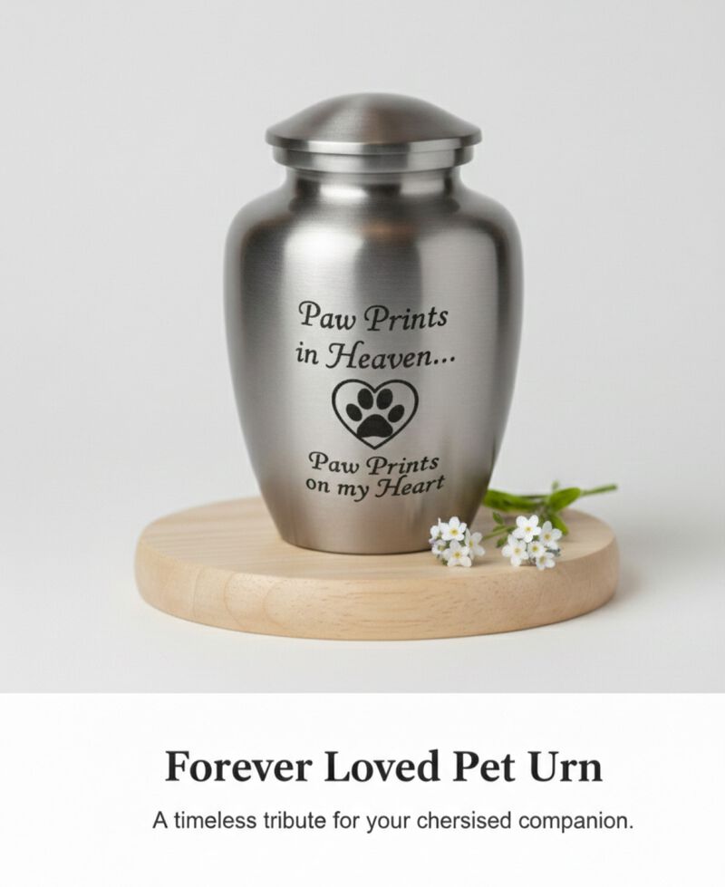 Paw Prints Pet Memorial Urn image number 3