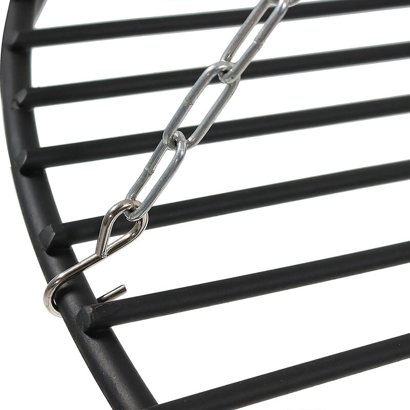 Sunnydaze Powder-Coated Steel Fire Pit Tripod Grilling Set for Cooking