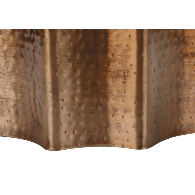 Accent Table, Drum, Side, End, Nightstand, Lamp, Living Room, Bedroom, Copper