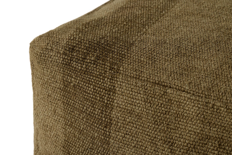 Loloi Inc|Loloi Direct Ship Web|Rosemoor Brwn 24"x24"x13"pouf|Accent Ottomans image number 1