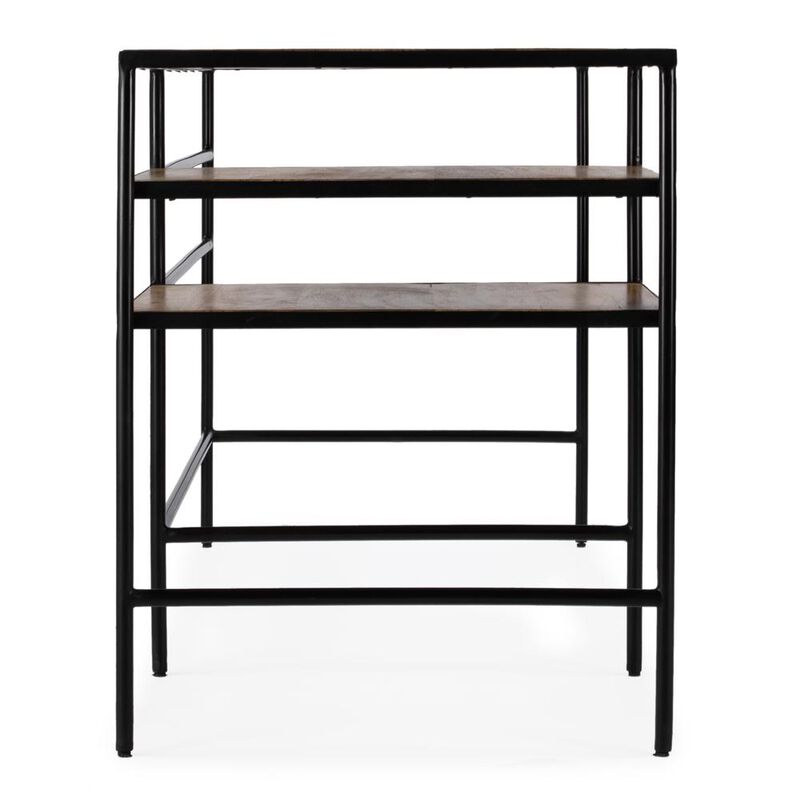 Butler Specialty Jensen Iron and Wood Writing Desk, Light Brown