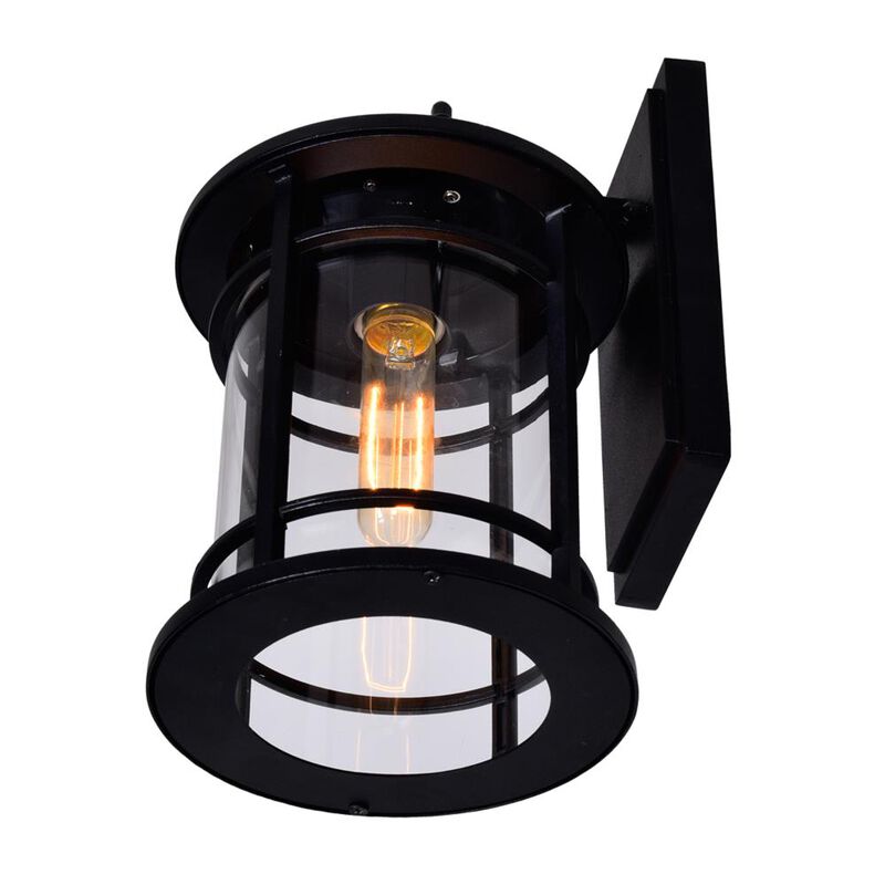 Belmont 1 Light Outdoor Black Wall Lantern