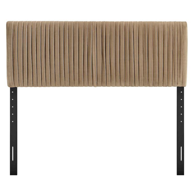 Eloise Stain-Resistant Performance Velvet Full Headboard image number 3
