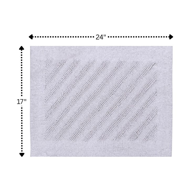 Shooting Star 220 GSF Reversible Bath Rug 17 x 24 - Light Blue