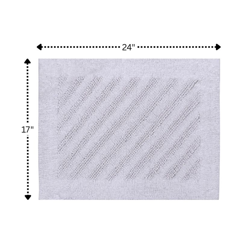 Shooting Star 220 GSF Reversible Bath Rug 17 x 24 - Light Blue