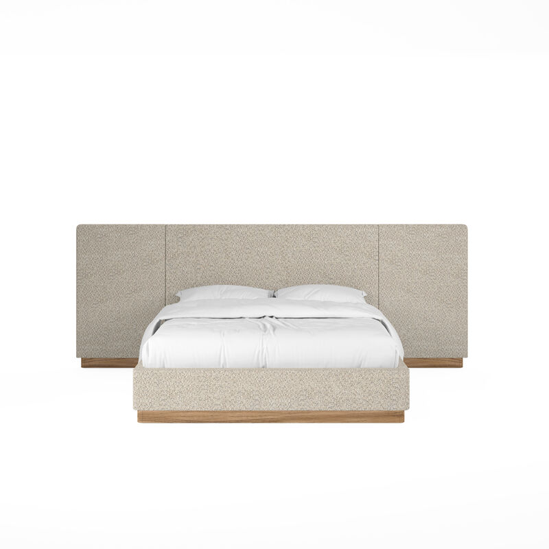 Portico Queen Upholstered Bed with End Panel
