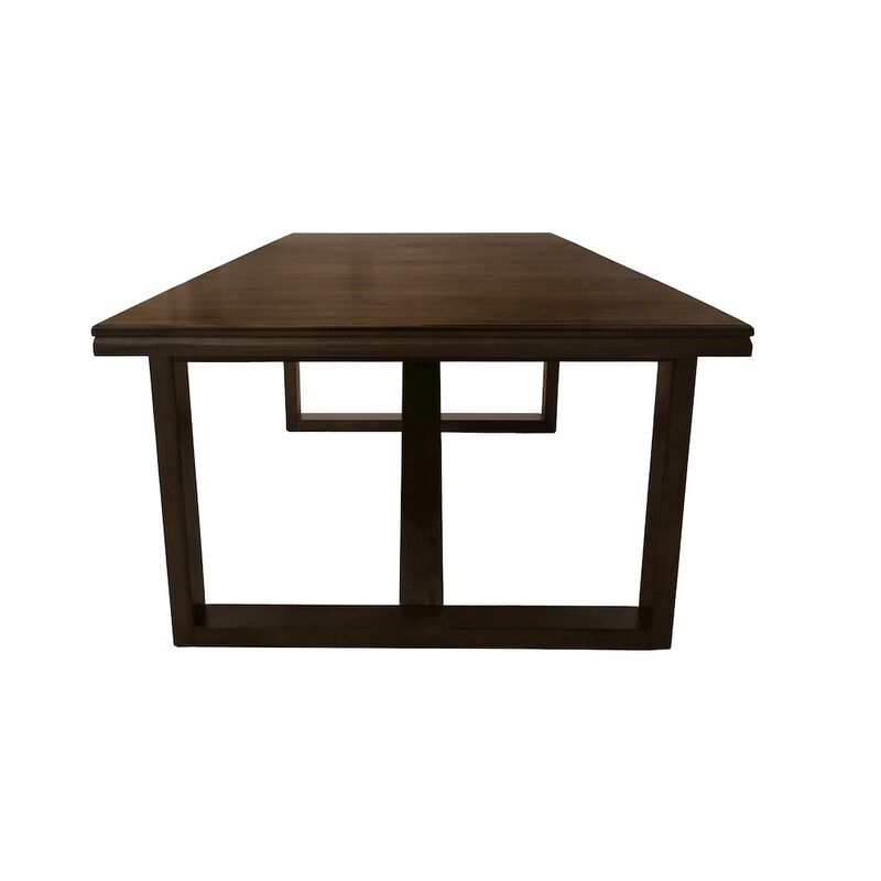 Alex Hanilton Scott Dining Table in Solid Birch Wood with Antique Brown Finish