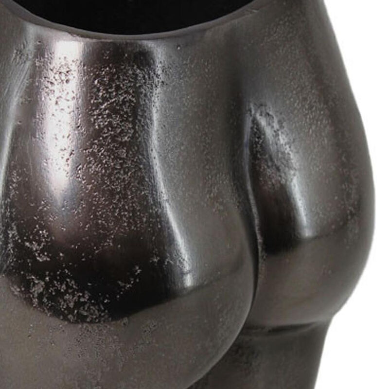 Hivvago 8 Inch Antiqued Bronze Cast Aluminum Female Form Table Vase