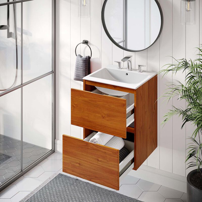 Scenic 18" Wall-Mount Bathroom Vanity image number 8