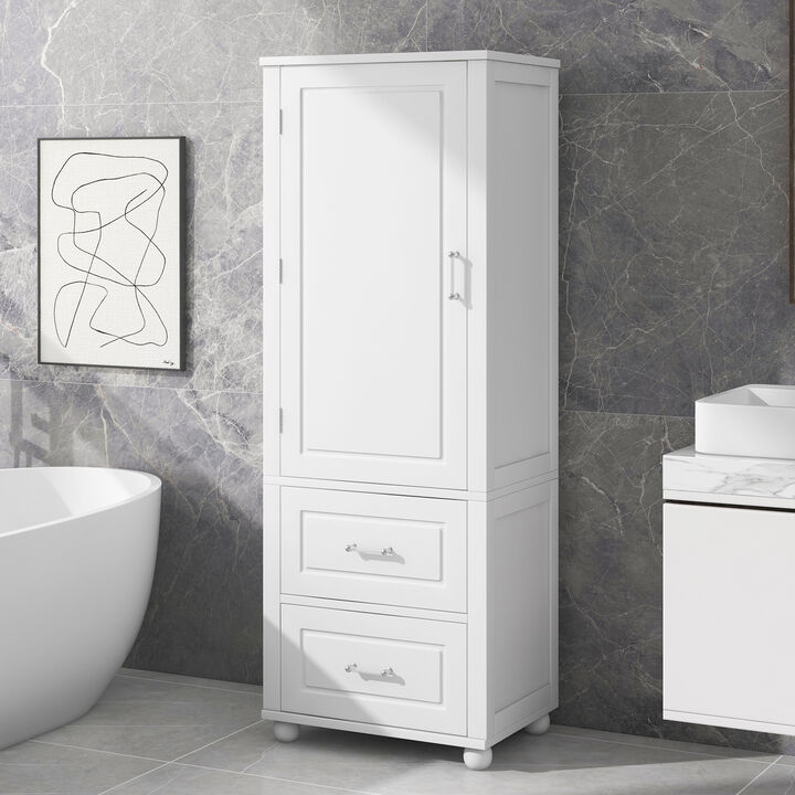 Merax  Freestanding  Bathroom Storage Cabinet  with Adjustable Shelf