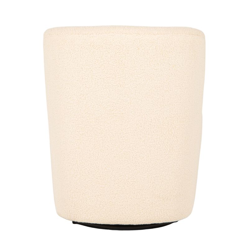 Boucle Swivel Accent Chair, Ivory image number 4