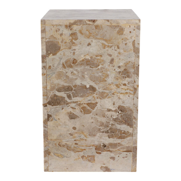 Tatumway Marble Pedestal Accent Table