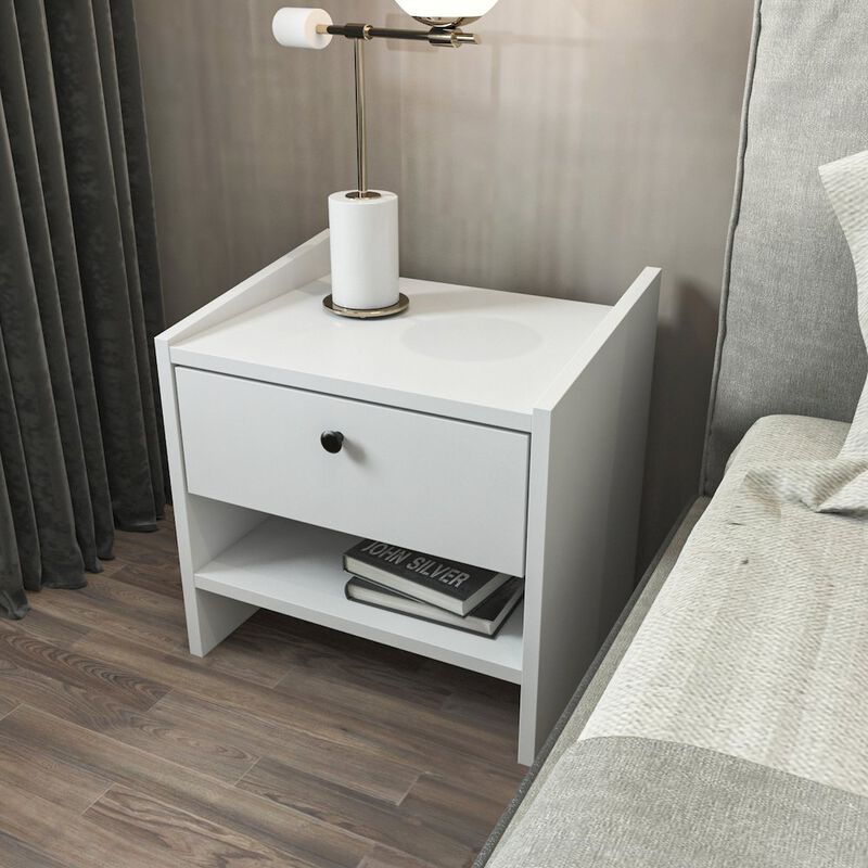 Decorotika Berlin Nightstand White