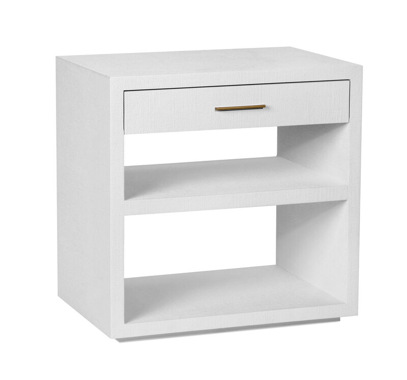 Livia Bedside Chest - White
