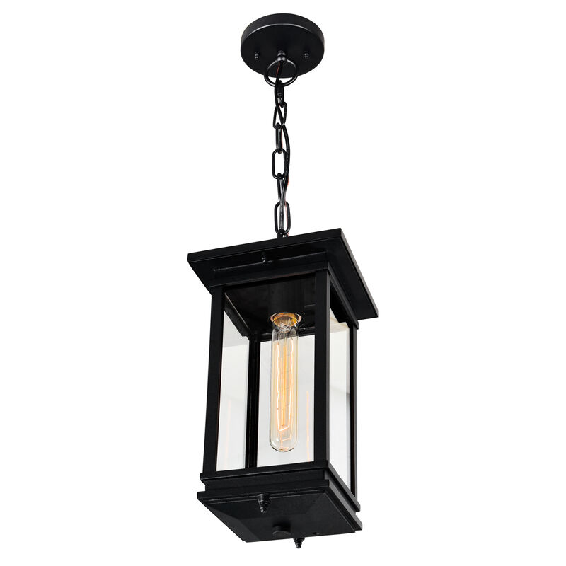 Oakwood 1 Light Outdoor Black Pendant