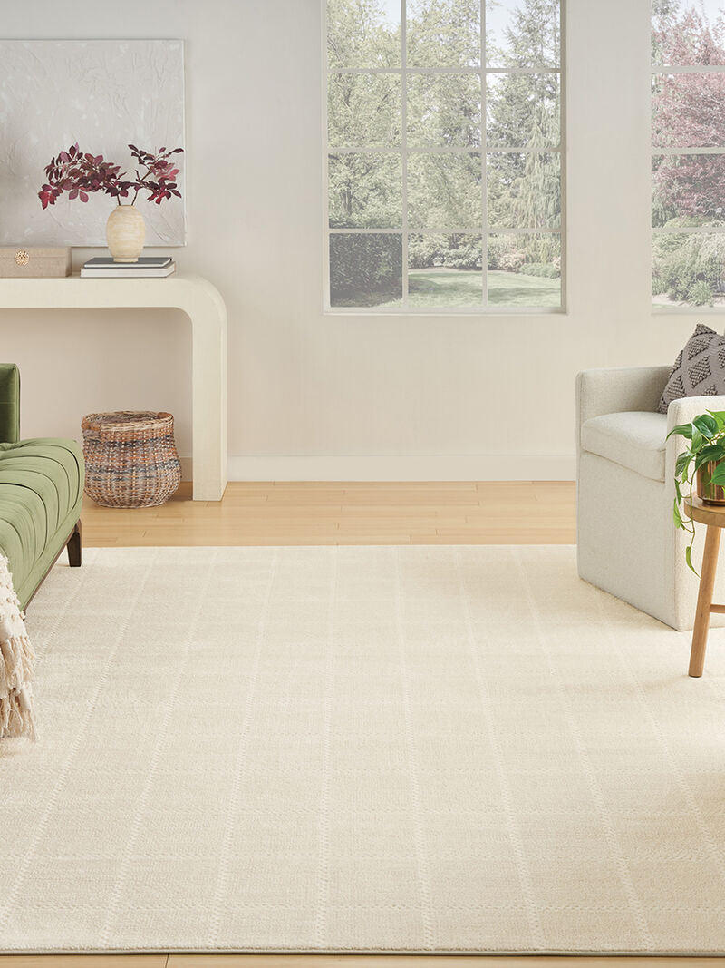 Serenity Home SRH05 Ivory/Cream 5'3" x 7'3" Rug image number 9