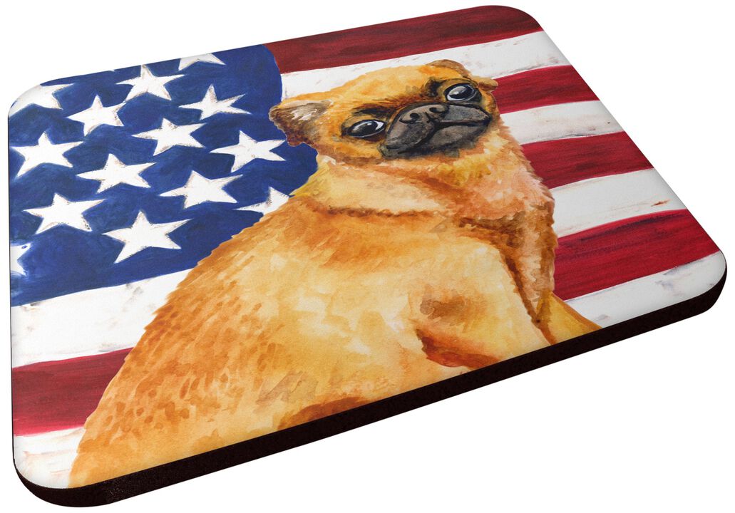 Caroline's Treasures Small Brabant Griffon Patriotic Decorative coasters, Multicolor