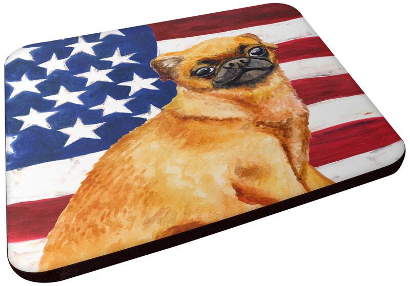Caroline's Treasures Small Brabant Griffon Patriotic Decorative coasters, Multicolor