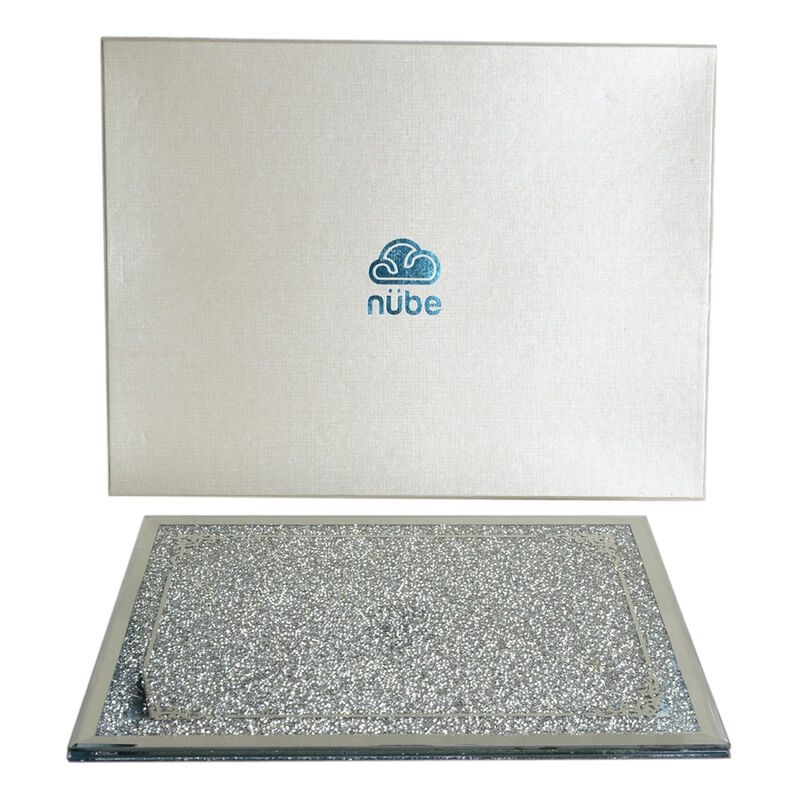 Exquisite Glass Serving Tray in Gift Box