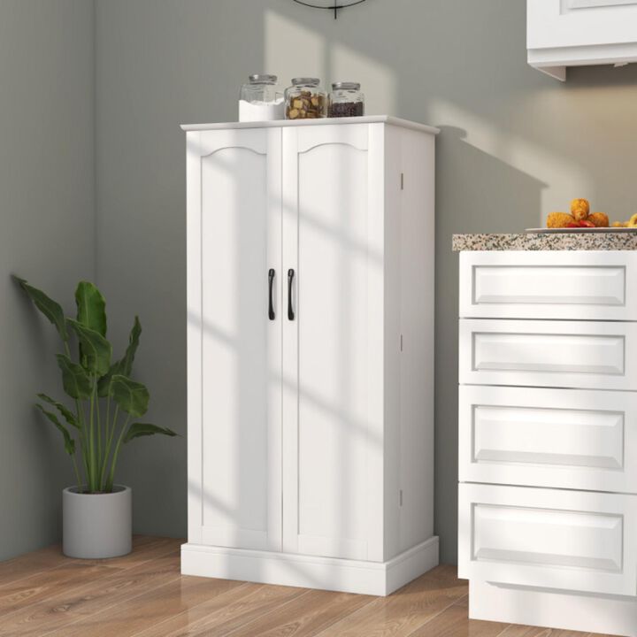 Hivvago Freestanding Buffet Cupboards Sideboard with 2 Doors and Anti-Tipping Devices