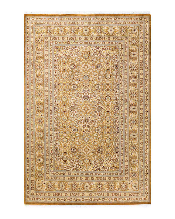 Mogul, One-of-a-Kind Hand-Knotted Area Rug  - Yellow, 6' 1" x 9' 5"