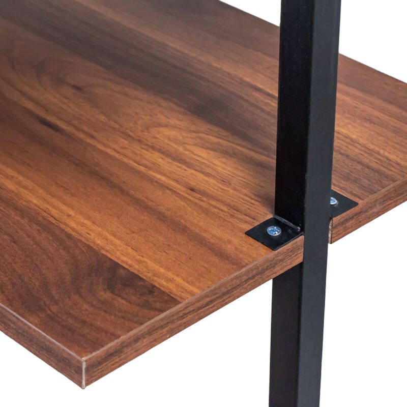 Clihome 3 Tier and 2 Tier Bathroom Shelves Metal, Wood Hanging Storage Bookshelf image number 3