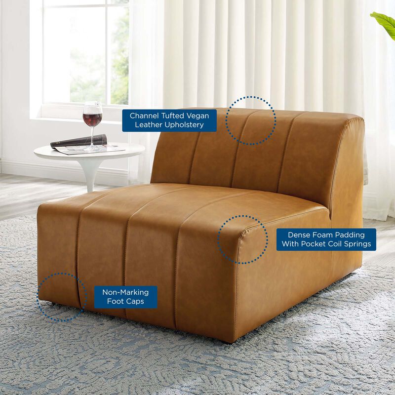 Bartlett Vegan Leather Armless Chair image number 7