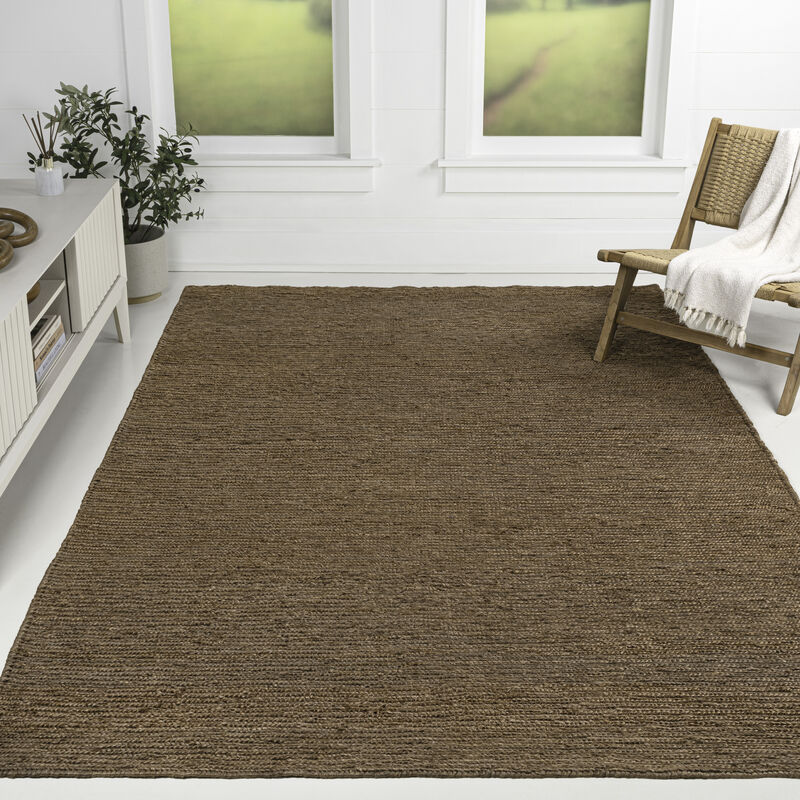 Miles Modern Minimalist Radius Corner Solid Area Rug