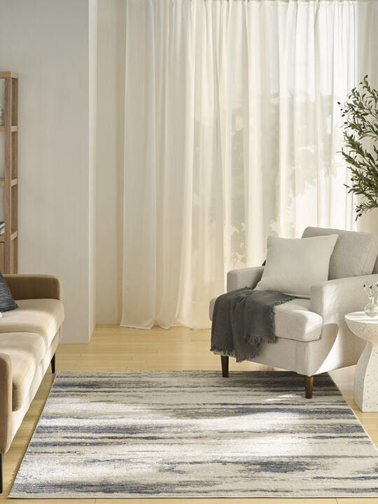 Serenity Home SRH12 Turquoise/Multicolor 7'10" x 9'10" Rug